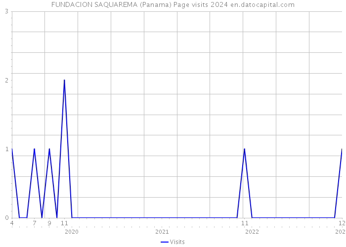 FUNDACION SAQUAREMA (Panama) Page visits 2024 