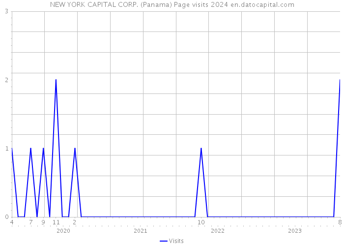 NEW YORK CAPITAL CORP. (Panama) Page visits 2024 