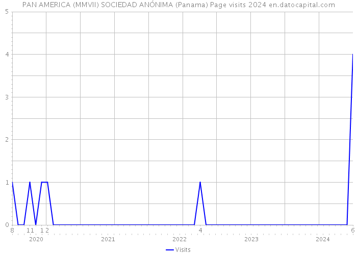 PAN AMERICA (MMVII) SOCIEDAD ANÓNIMA (Panama) Page visits 2024 