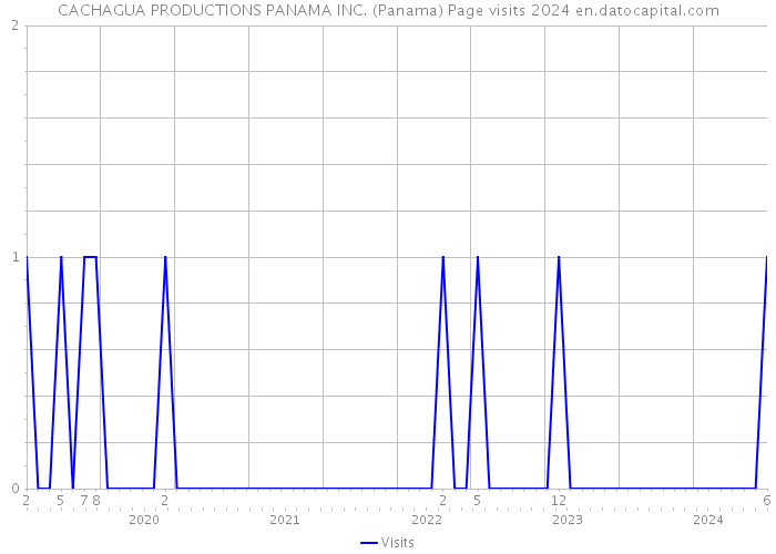 CACHAGUA PRODUCTIONS PANAMA INC. (Panama) Page visits 2024 