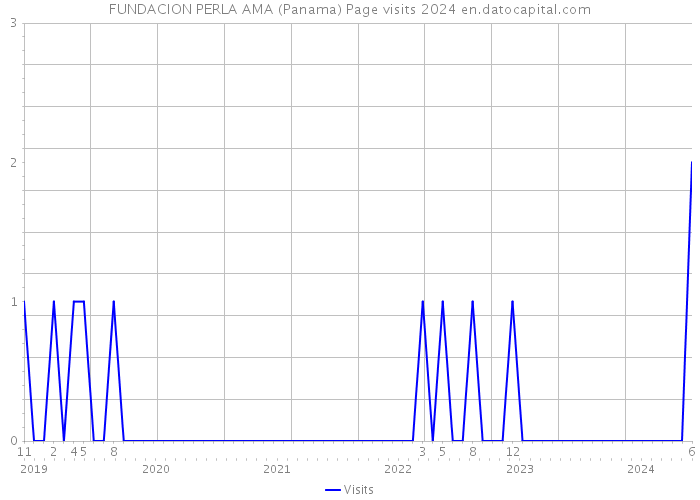 FUNDACION PERLA AMA (Panama) Page visits 2024 