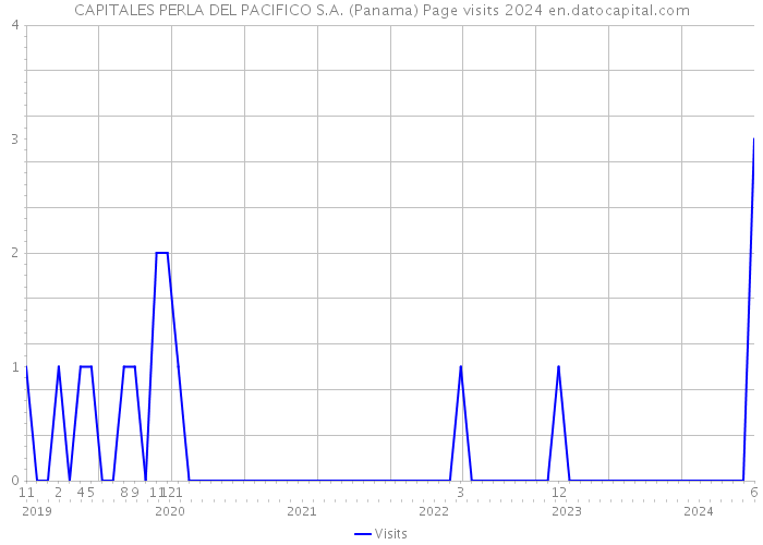 CAPITALES PERLA DEL PACIFICO S.A. (Panama) Page visits 2024 