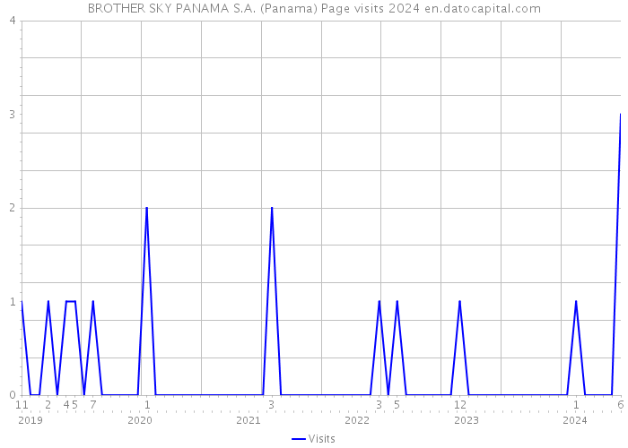 BROTHER SKY PANAMA S.A. (Panama) Page visits 2024 