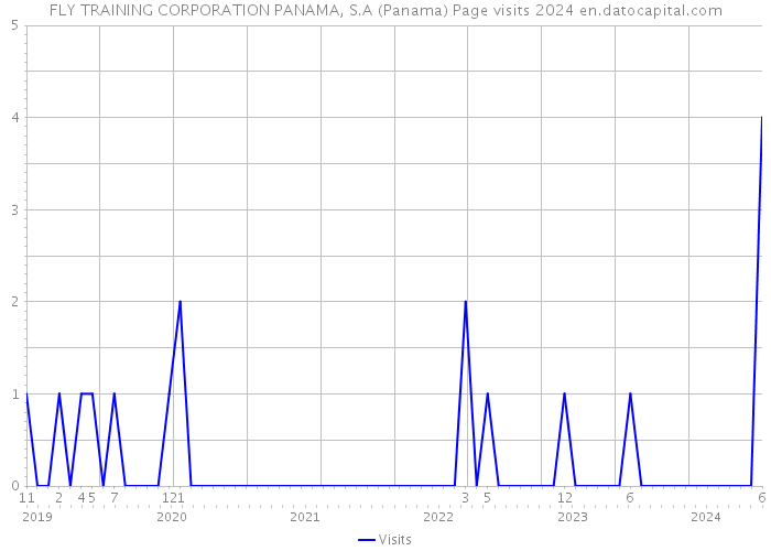 FLY TRAINING CORPORATION PANAMA, S.A (Panama) Page visits 2024 