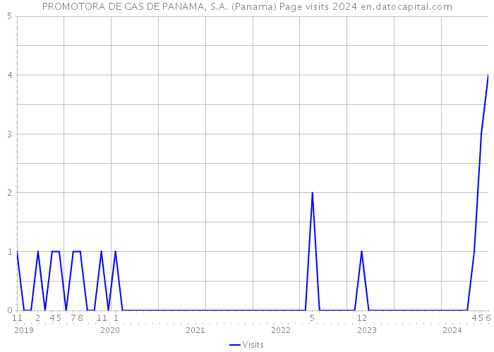 PROMOTORA DE GAS DE PANAMA, S.A. (Panama) Page visits 2024 