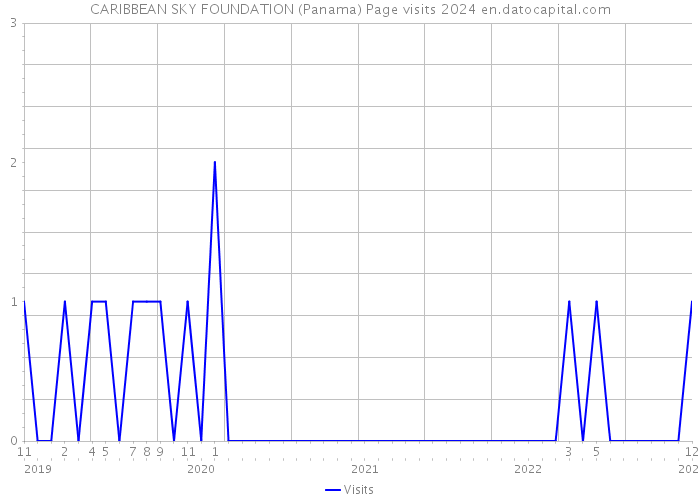 CARIBBEAN SKY FOUNDATION (Panama) Page visits 2024 