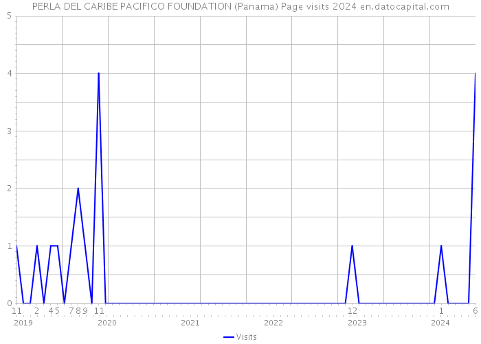 PERLA DEL CARIBE PACIFICO FOUNDATION (Panama) Page visits 2024 