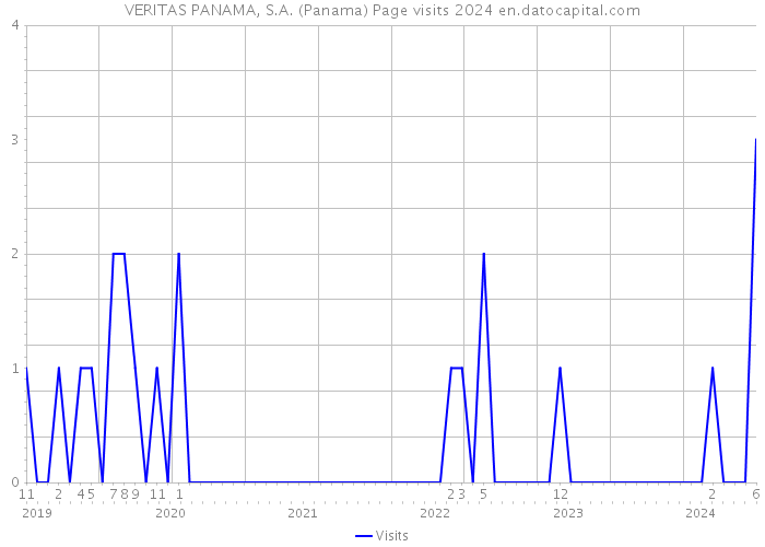 VERITAS PANAMA, S.A. (Panama) Page visits 2024 