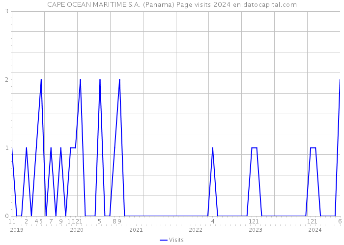 CAPE OCEAN MARITIME S.A. (Panama) Page visits 2024 