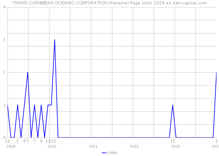 TRANS-CARIBBEAN OCEANIC CORPORATION (Panama) Page visits 2024 