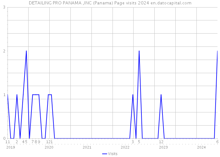 DETAILING PRO PANAMA ,INC (Panama) Page visits 2024 