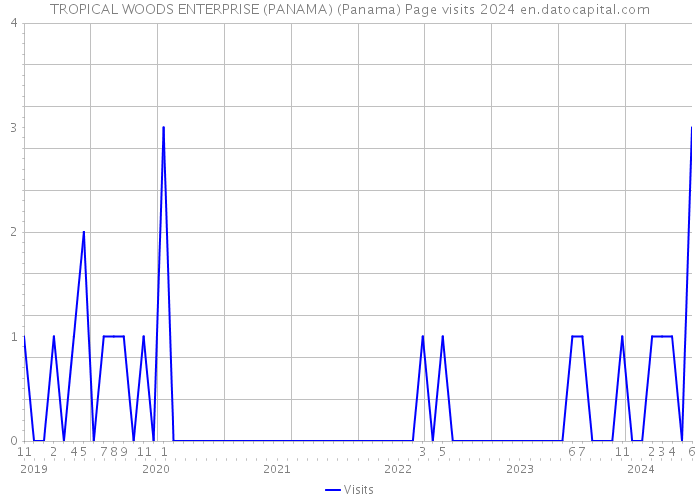 TROPICAL WOODS ENTERPRISE (PANAMA) (Panama) Page visits 2024 