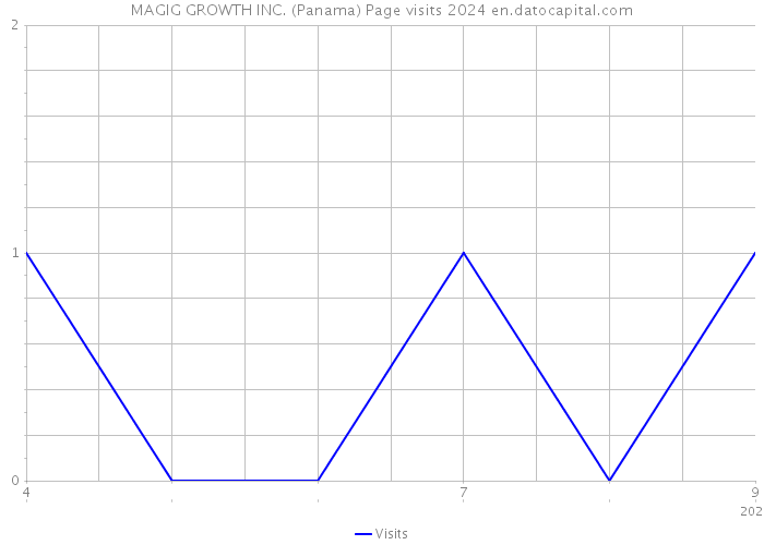 MAGIG GROWTH INC. (Panama) Page visits 2024 