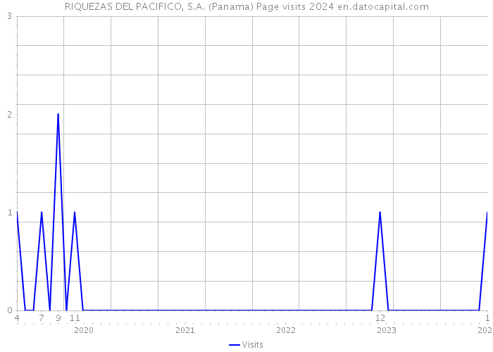 RIQUEZAS DEL PACIFICO, S.A. (Panama) Page visits 2024 