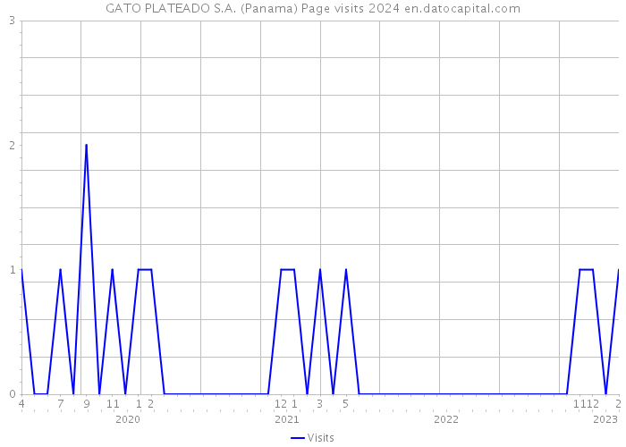 GATO PLATEADO S.A. (Panama) Page visits 2024 