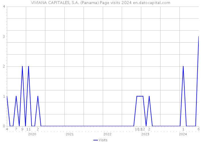 VIVIANA CAPITALES, S.A. (Panama) Page visits 2024 