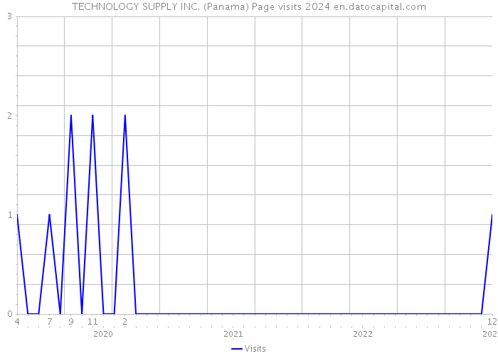TECHNOLOGY SUPPLY INC. (Panama) Page visits 2024 