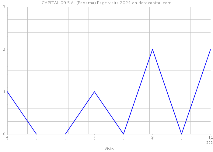 CAPITAL 09 S.A. (Panama) Page visits 2024 