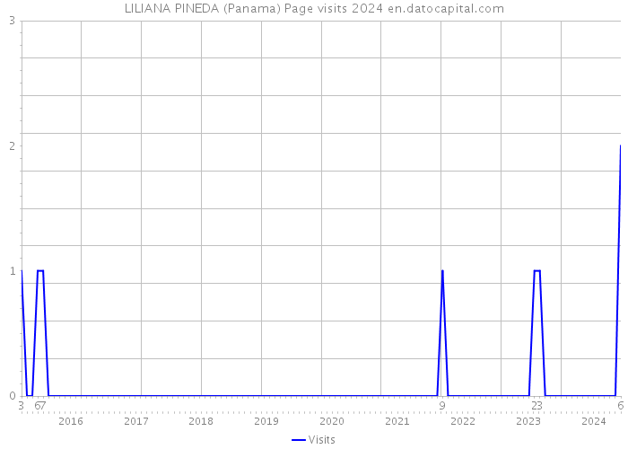 LILIANA PINEDA (Panama) Page visits 2024 