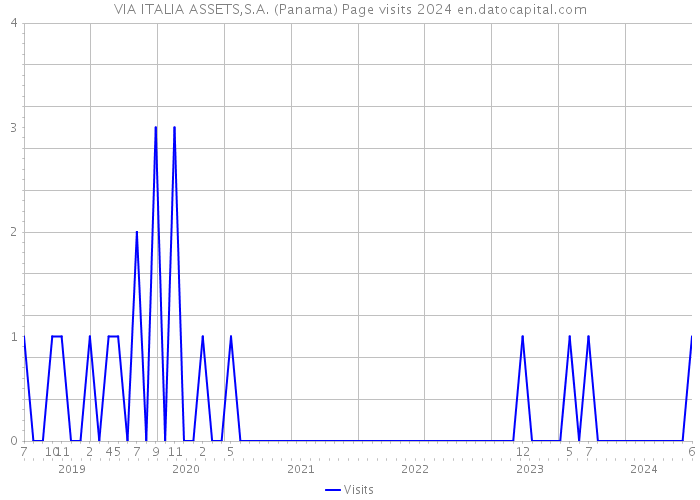 VIA ITALIA ASSETS,S.A. (Panama) Page visits 2024 