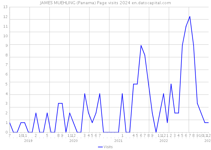 JAMES MUEHLING (Panama) Page visits 2024 