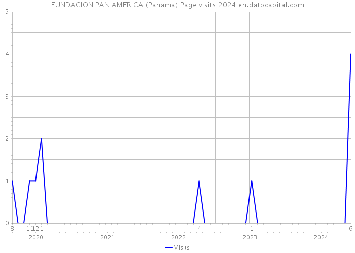 FUNDACION PAN AMERICA (Panama) Page visits 2024 