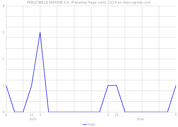 PERLE BELLE MARINE S.A. (Panama) Page visits 2024 