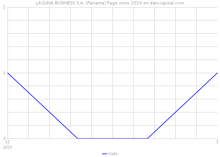 LAGUNA BUSINESS S.A. (Panama) Page visits 2024 