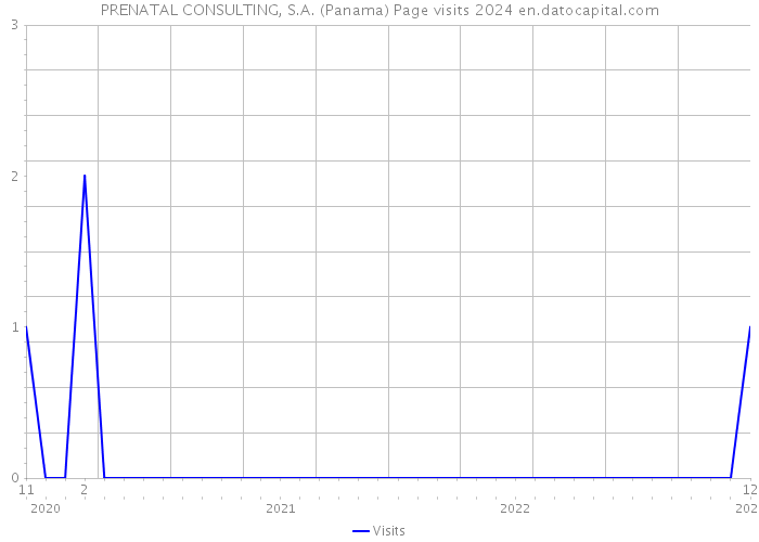 PRENATAL CONSULTING, S.A. (Panama) Page visits 2024 