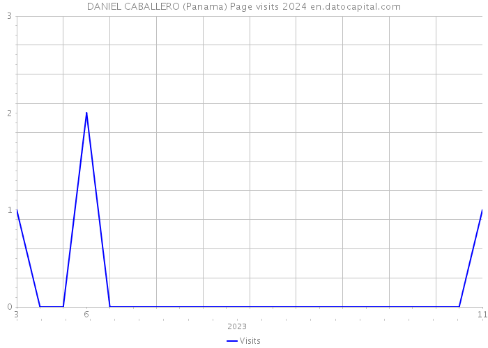 DANIEL CABALLERO (Panama) Page visits 2024 