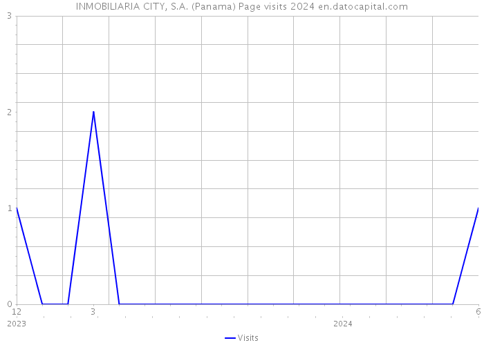 INMOBILIARIA CITY, S.A. (Panama) Page visits 2024 