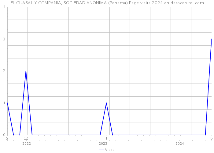 EL GUABAL Y COMPANIA, SOCIEDAD ANONIMA (Panama) Page visits 2024 