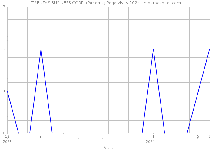 TRENZAS BUSINESS CORP. (Panama) Page visits 2024 