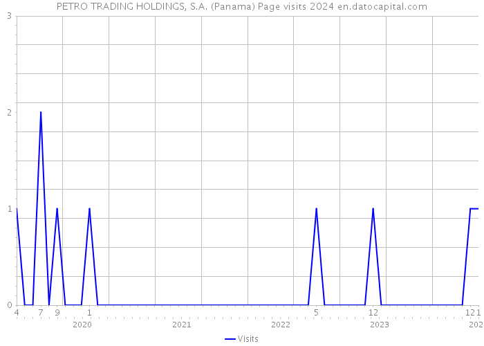 PETRO TRADING HOLDINGS, S.A. (Panama) Page visits 2024 