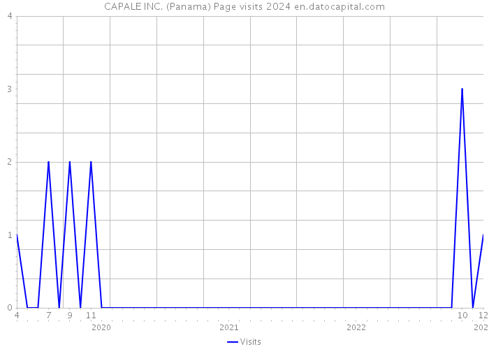 CAPALE INC. (Panama) Page visits 2024 