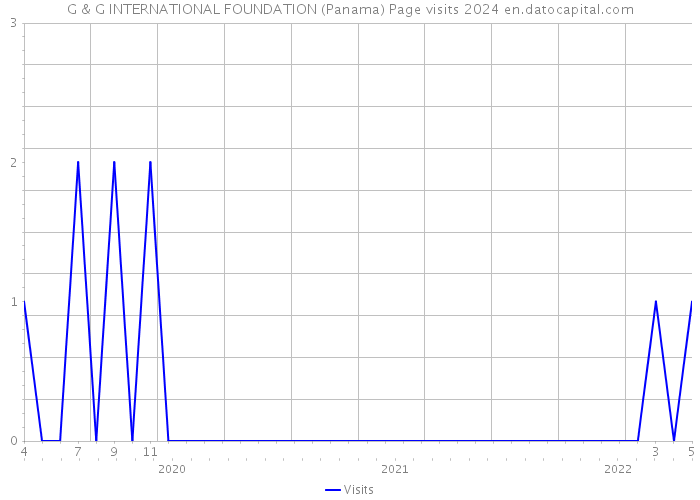 G & G INTERNATIONAL FOUNDATION (Panama) Page visits 2024 