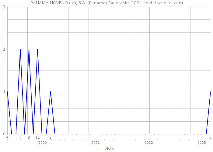 PANAMA NOVENO (IX), S.A. (Panama) Page visits 2024 