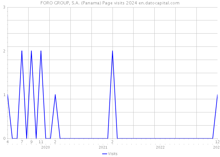 FORO GROUP, S.A. (Panama) Page visits 2024 