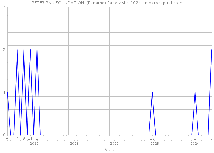 PETER PAN FOUNDATION. (Panama) Page visits 2024 
