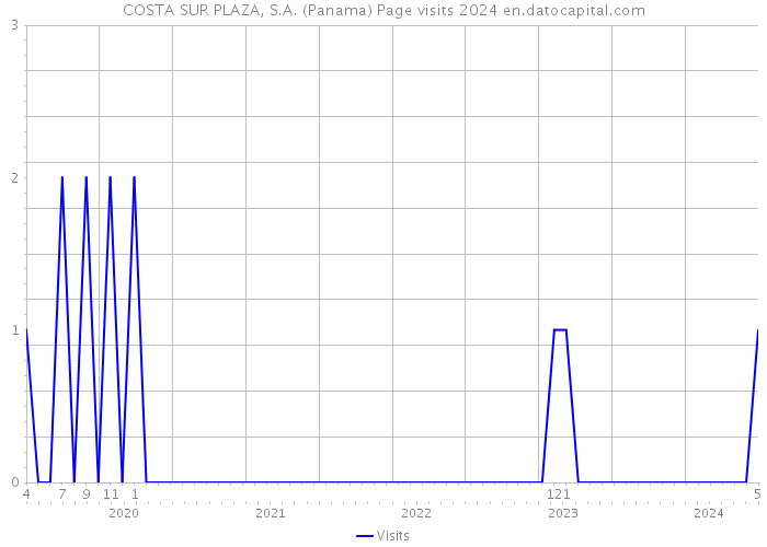 COSTA SUR PLAZA, S.A. (Panama) Page visits 2024 