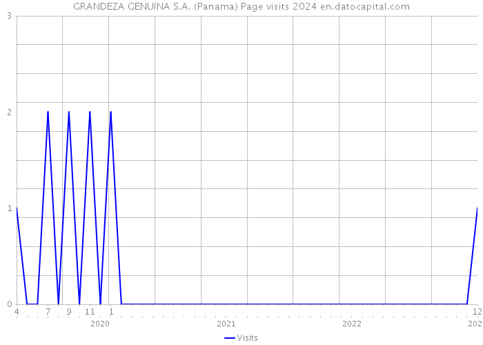 GRANDEZA GENUINA S.A. (Panama) Page visits 2024 