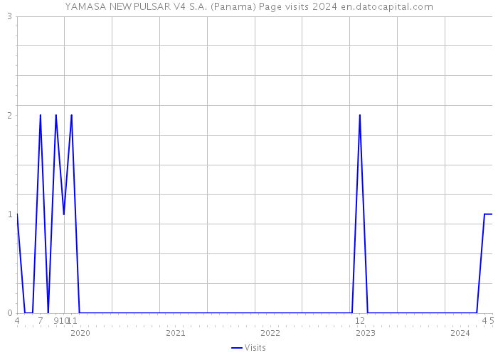 YAMASA NEW PULSAR V4 S.A. (Panama) Page visits 2024 