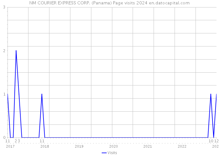 NM COURIER EXPRESS CORP. (Panama) Page visits 2024 