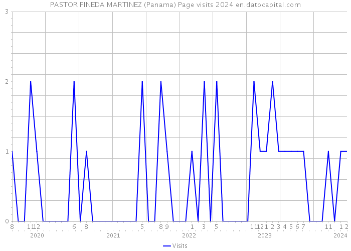 PASTOR PINEDA MARTINEZ (Panama) Page visits 2024 