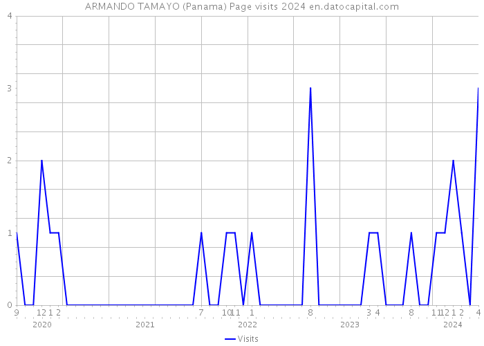 ARMANDO TAMAYO (Panama) Page visits 2024 