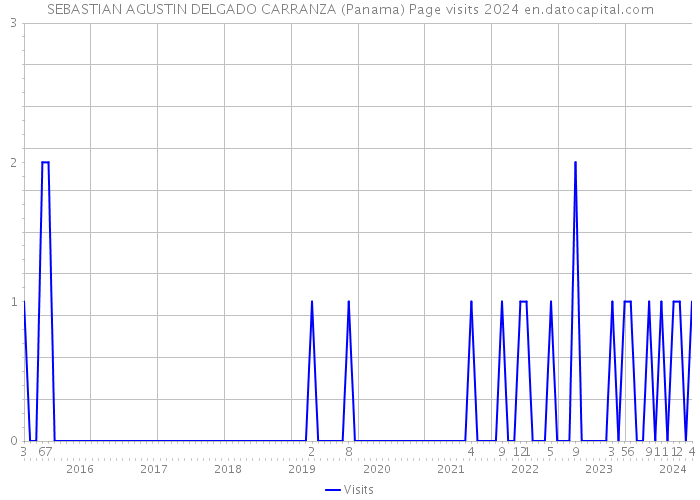 SEBASTIAN AGUSTIN DELGADO CARRANZA (Panama) Page visits 2024 