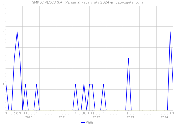 SMKLC VLCC3 S.A. (Panama) Page visits 2024 