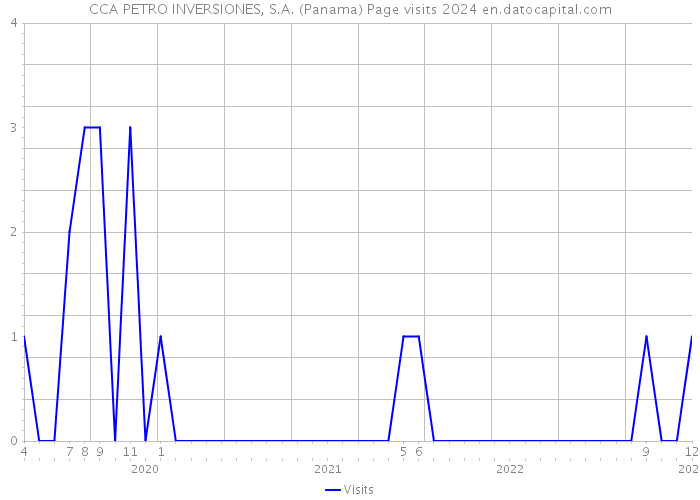 CCA PETRO INVERSIONES, S.A. (Panama) Page visits 2024 