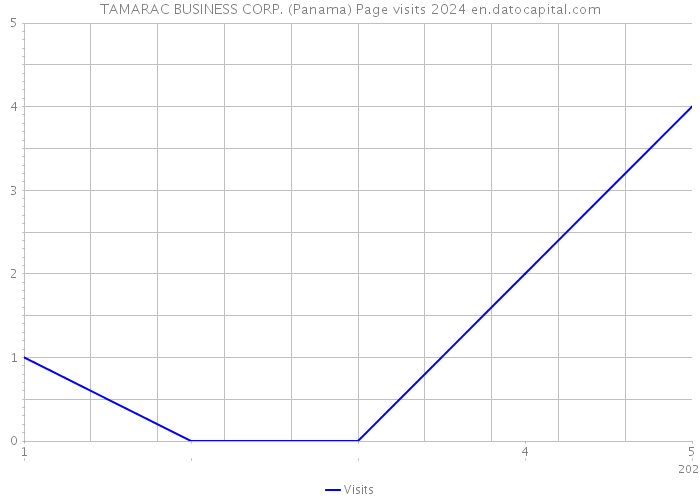 TAMARAC BUSINESS CORP. (Panama) Page visits 2024 