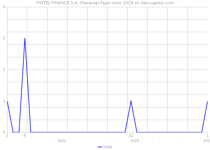 FINTEL FINANCE S.A. (Panama) Page visits 2024 